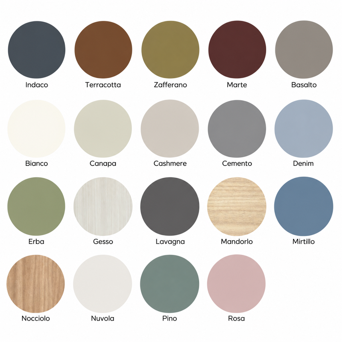 Nidi Kids Colour Swatches