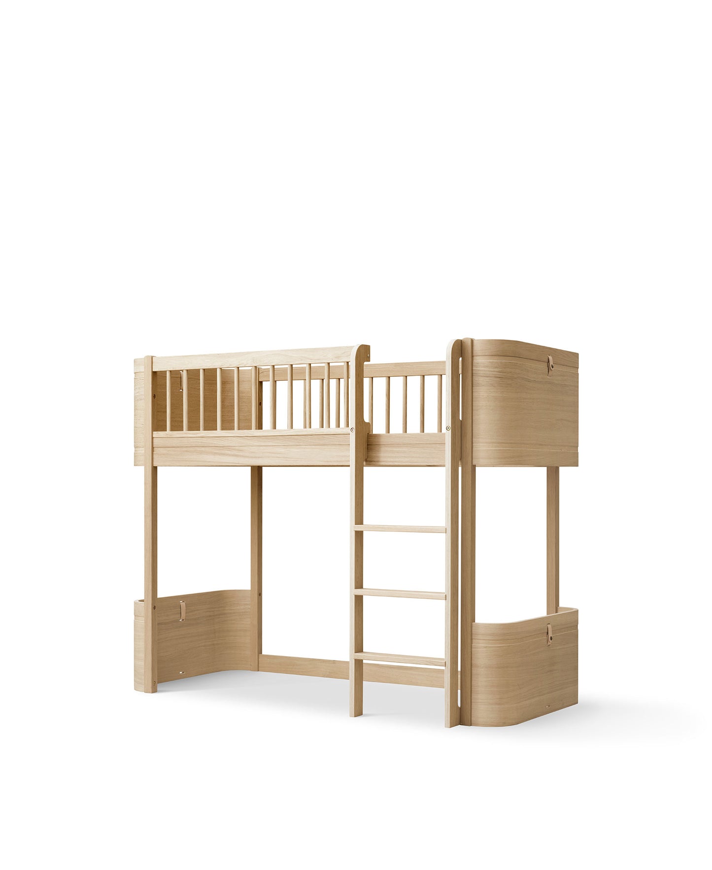 Oliver Furniture Wood Mini+ Low Loft Bed - Oak