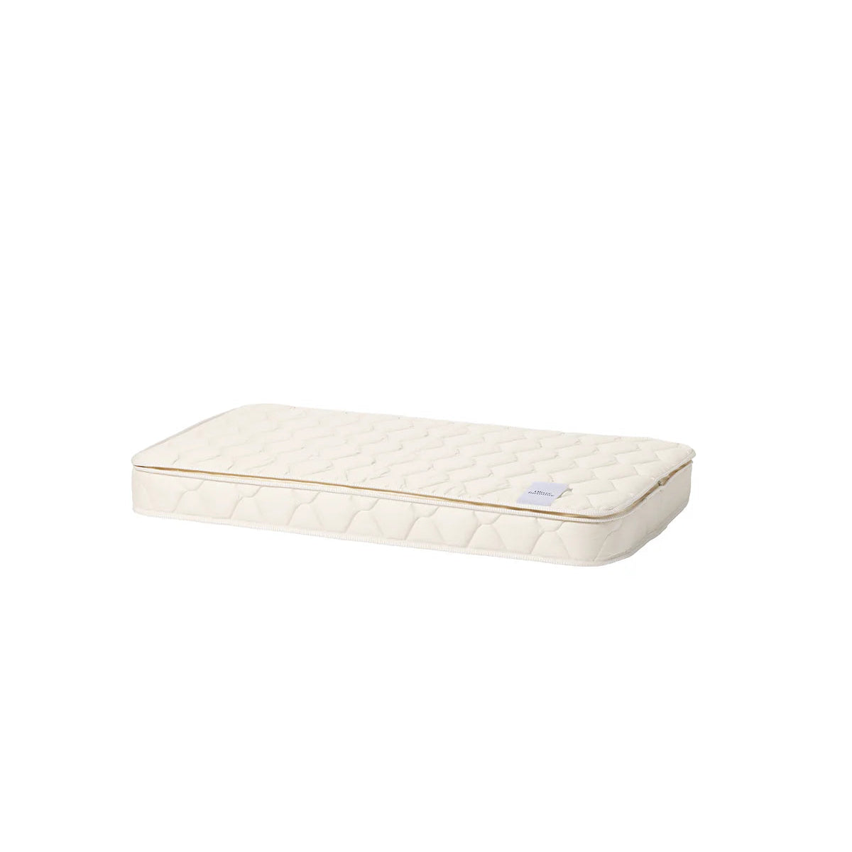 Rectangular quilted pad on a white background