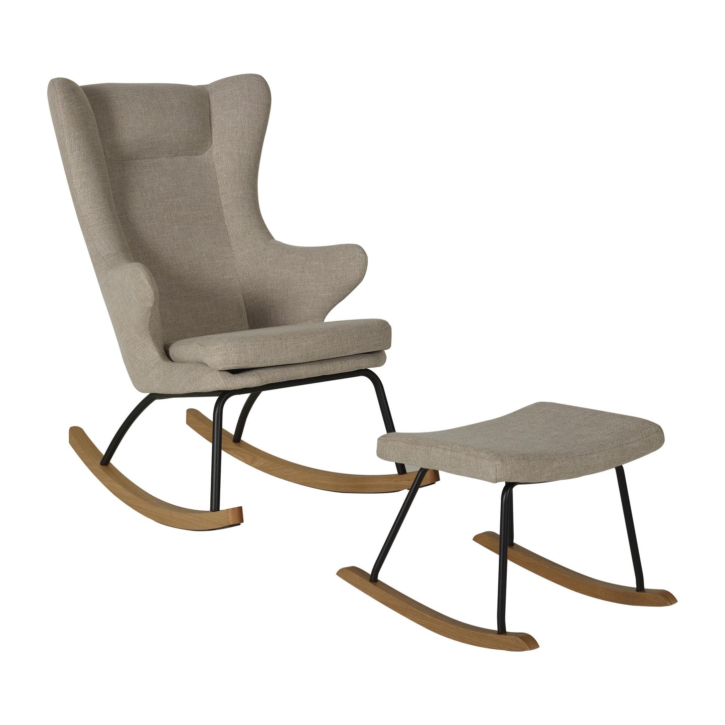 Quax De Luxe Adult Rocking Chair - Teddy Clay