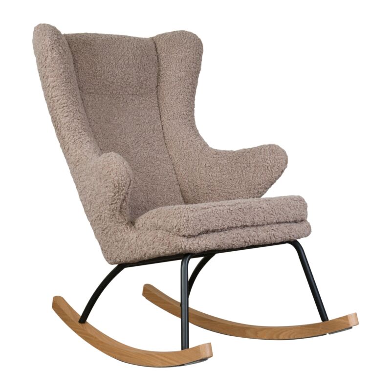 Quax De Luxe Adult Rocking Chair - Teddy Stone