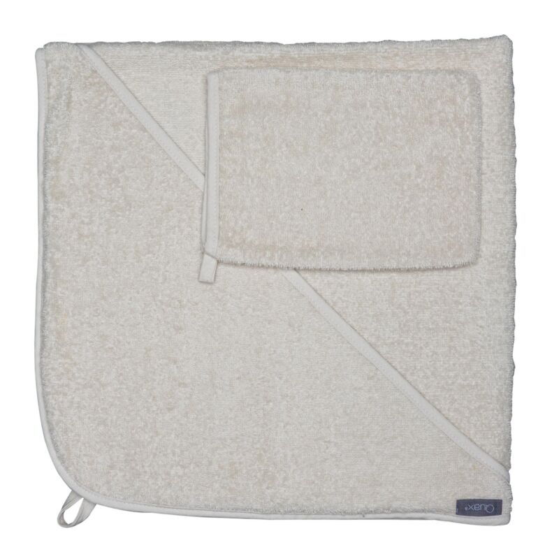 Quax Hooded Towel & Wash Cloth - Clay