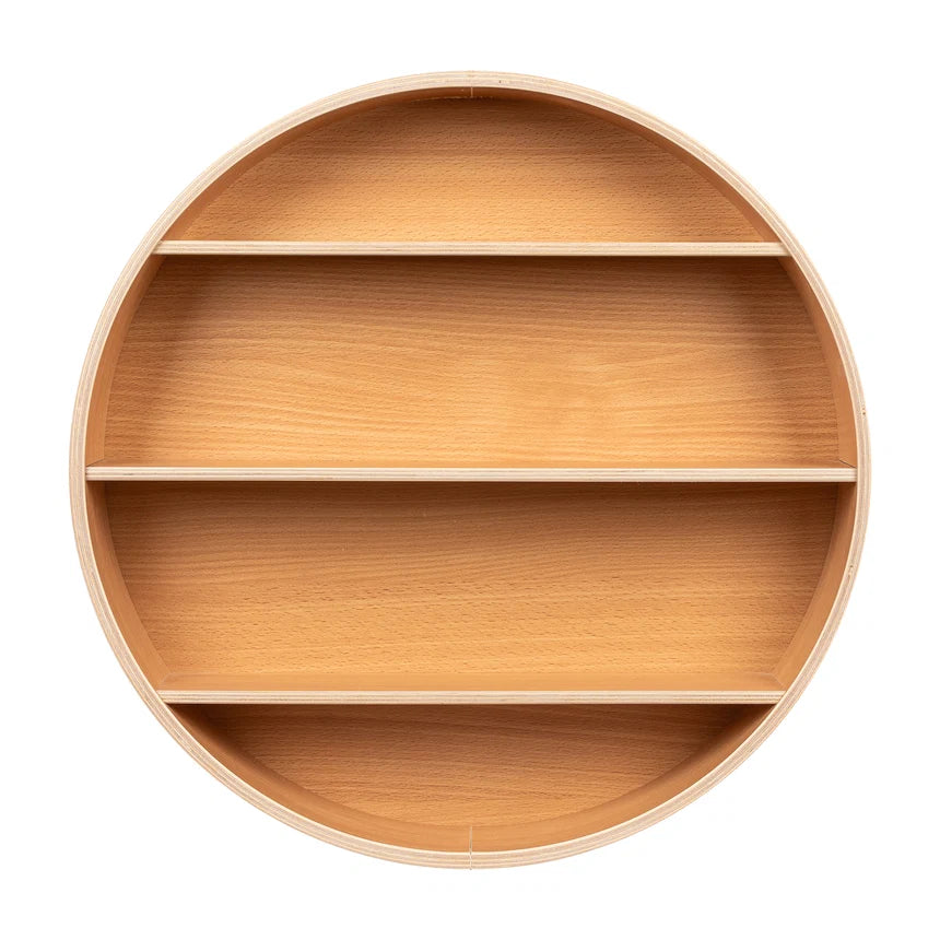 Curve Lab Round Shelf - Beech Wood