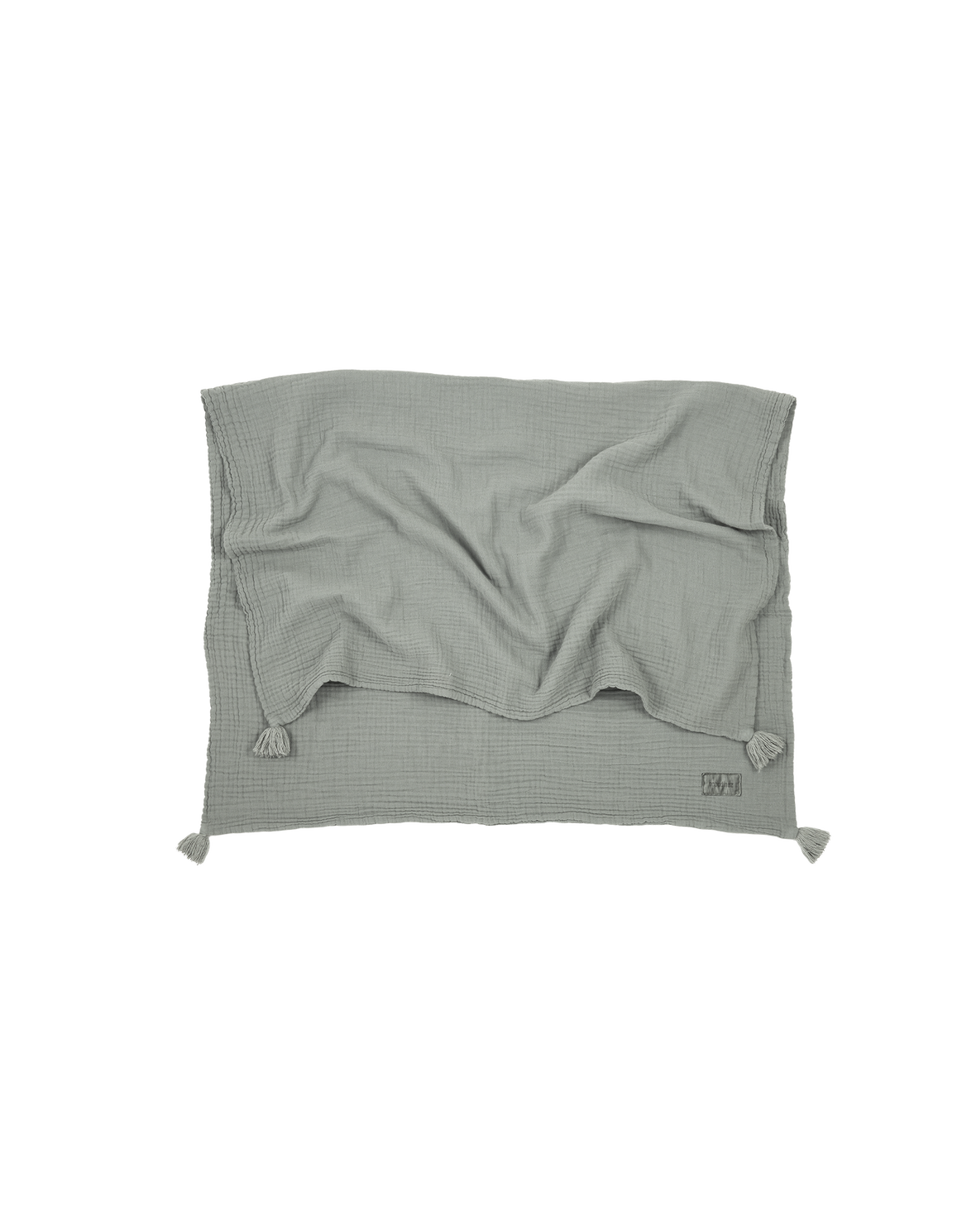 Blanket in washed double muslin Wabi-Sabi