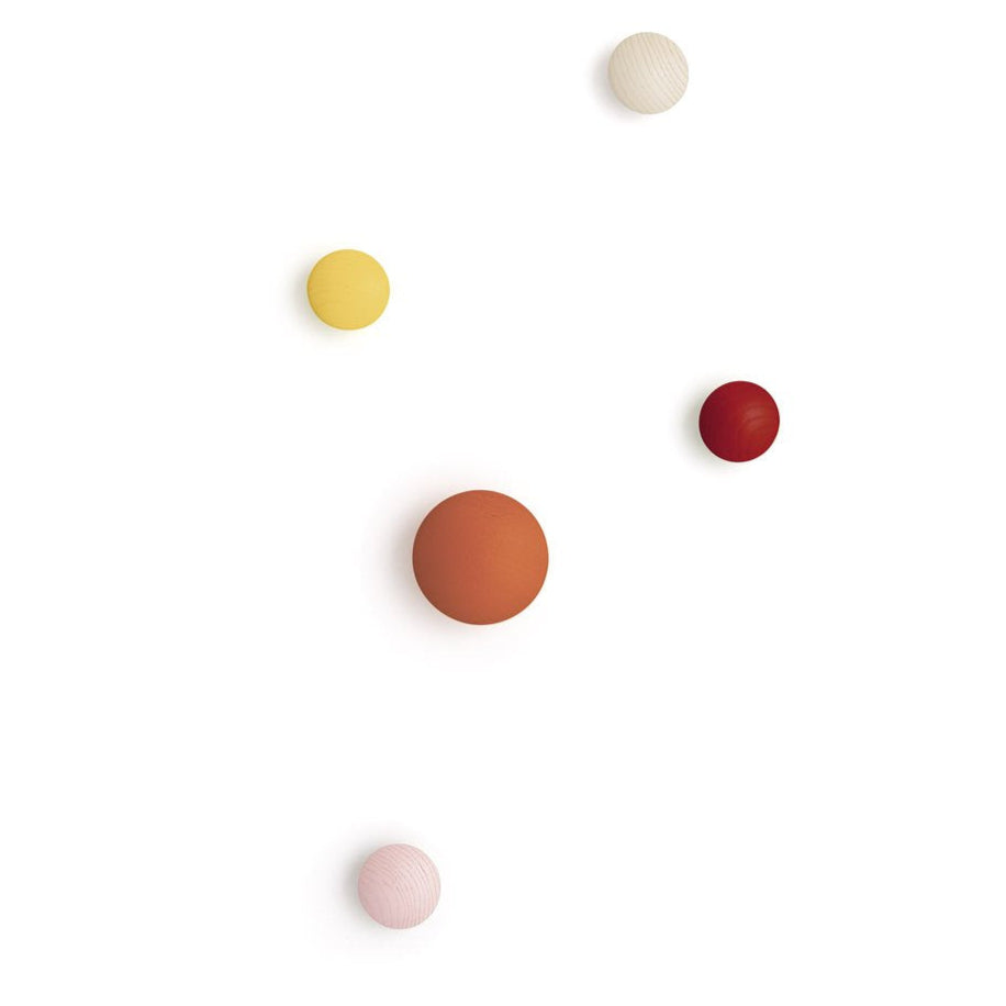 kids woody wall hooks in a choice of colours- MK Kids Interiors