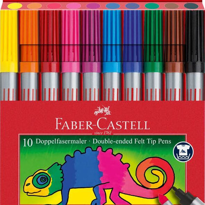 Faber-Castell Double Fibre Pen Set - 10 Pens
