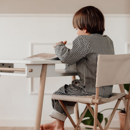 Oliver Camp Junior Desk - Adjustable White/Oak