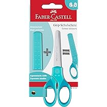 Faber-Castell School Grip Scissors – Turquoise