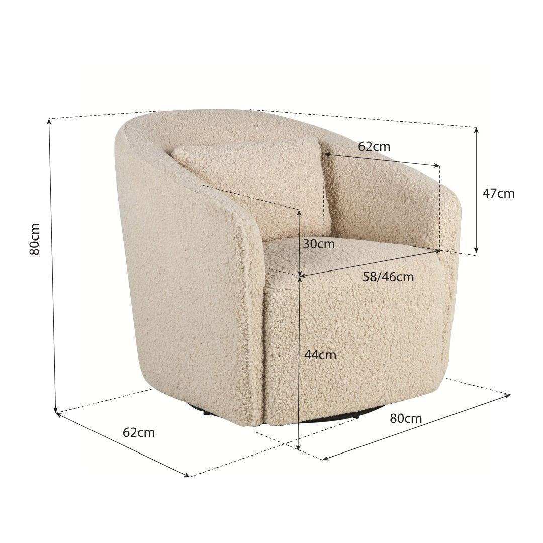 Quax Gomi Gliding & Swivel Nursing Chair - Teddy