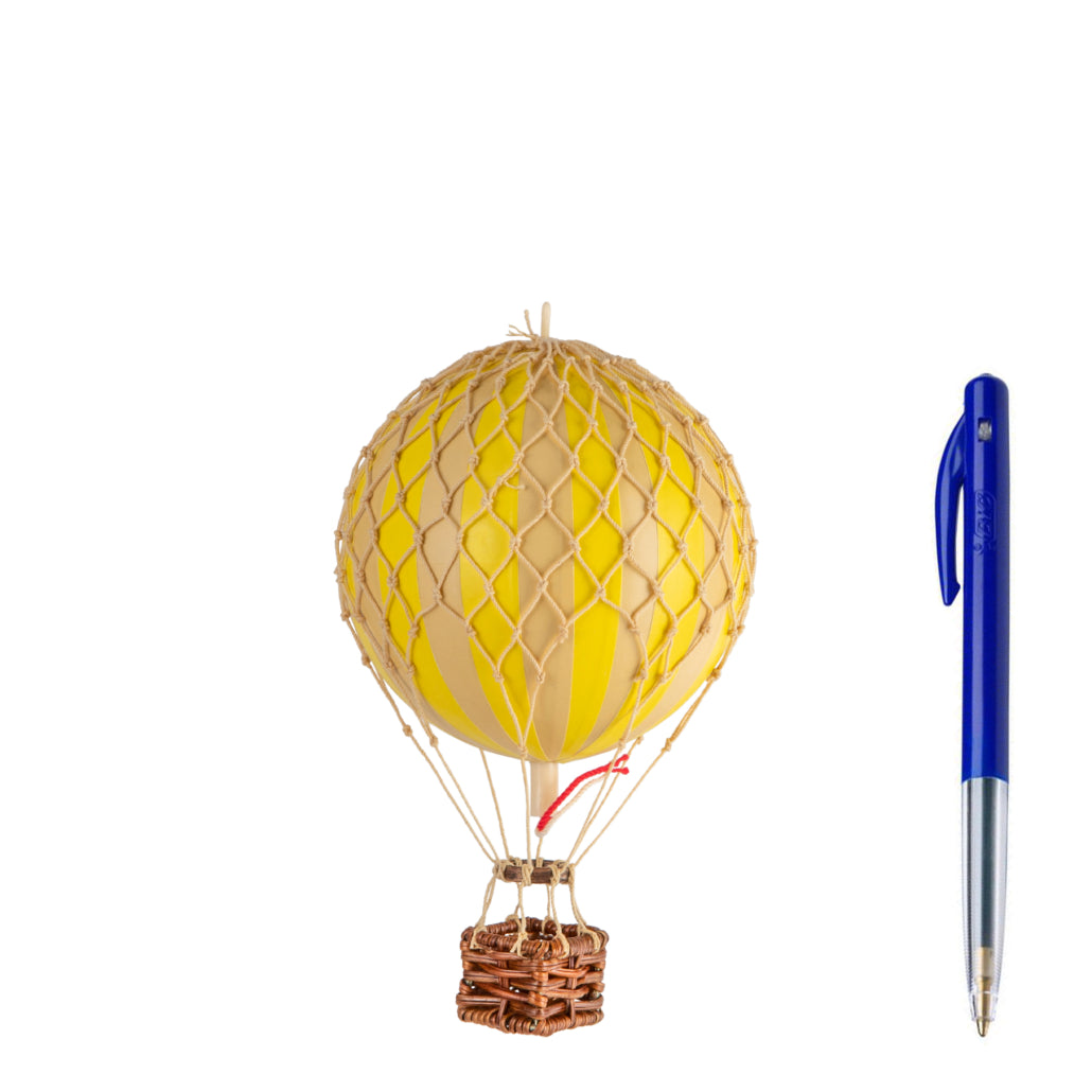 Authentic Model - Floating the Skies - Yellow Hot Air Balloon Mobile (small)