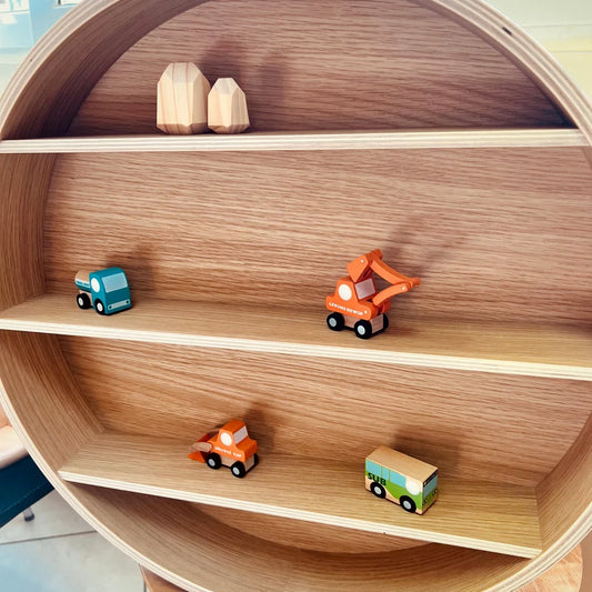 Curve Lab Round Shelf - Oak Wood