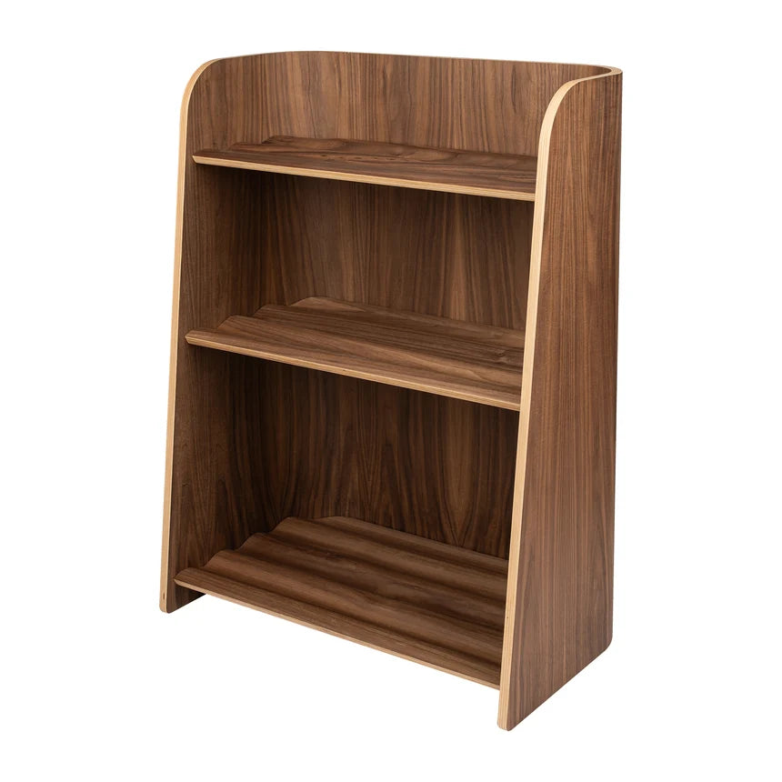 Curve Lab Curvy Bookcase - Walnut Wood
