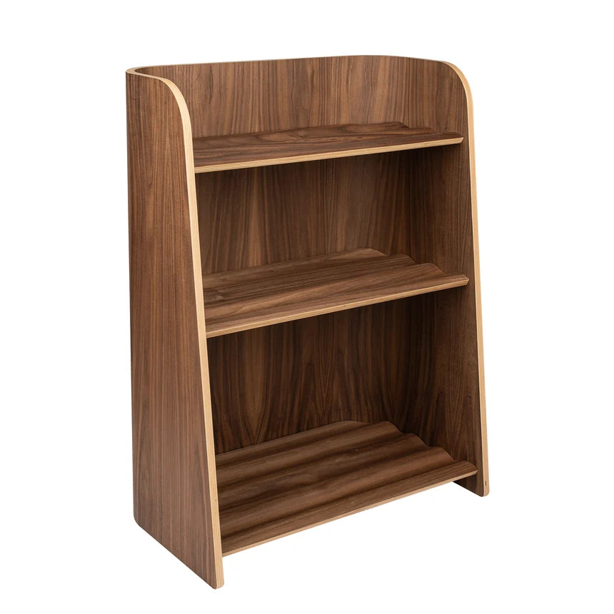 Curve Lab Curvy Bookcase - Walnut Wood