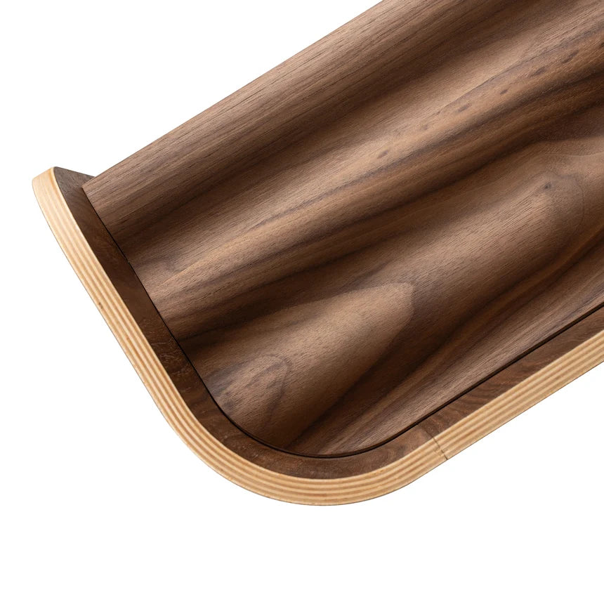 Curve Lab Curvy Bookcase - Walnut Wood