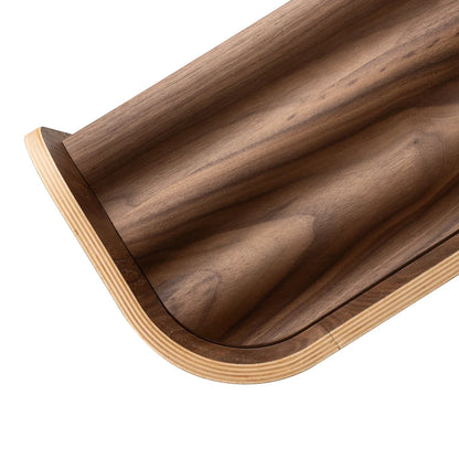 Curve Lab Curvy Bookcase - Walnut Wood