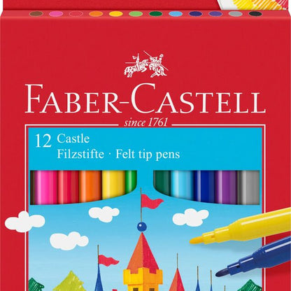 Faber-Castell Fibre Tip Pen Set - 12 Pens