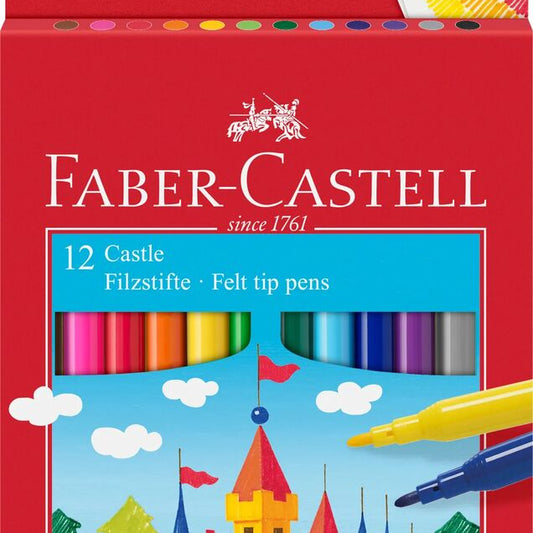 Faber-Castell Fibre Tip Pen Set - 12 Pens