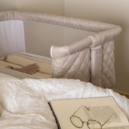 Quax Co-Sleeper Side by Side Cream Crib