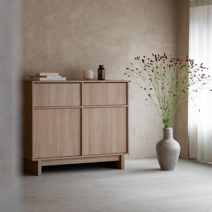 Japanese styled baby changing unit in Honey Ash with 