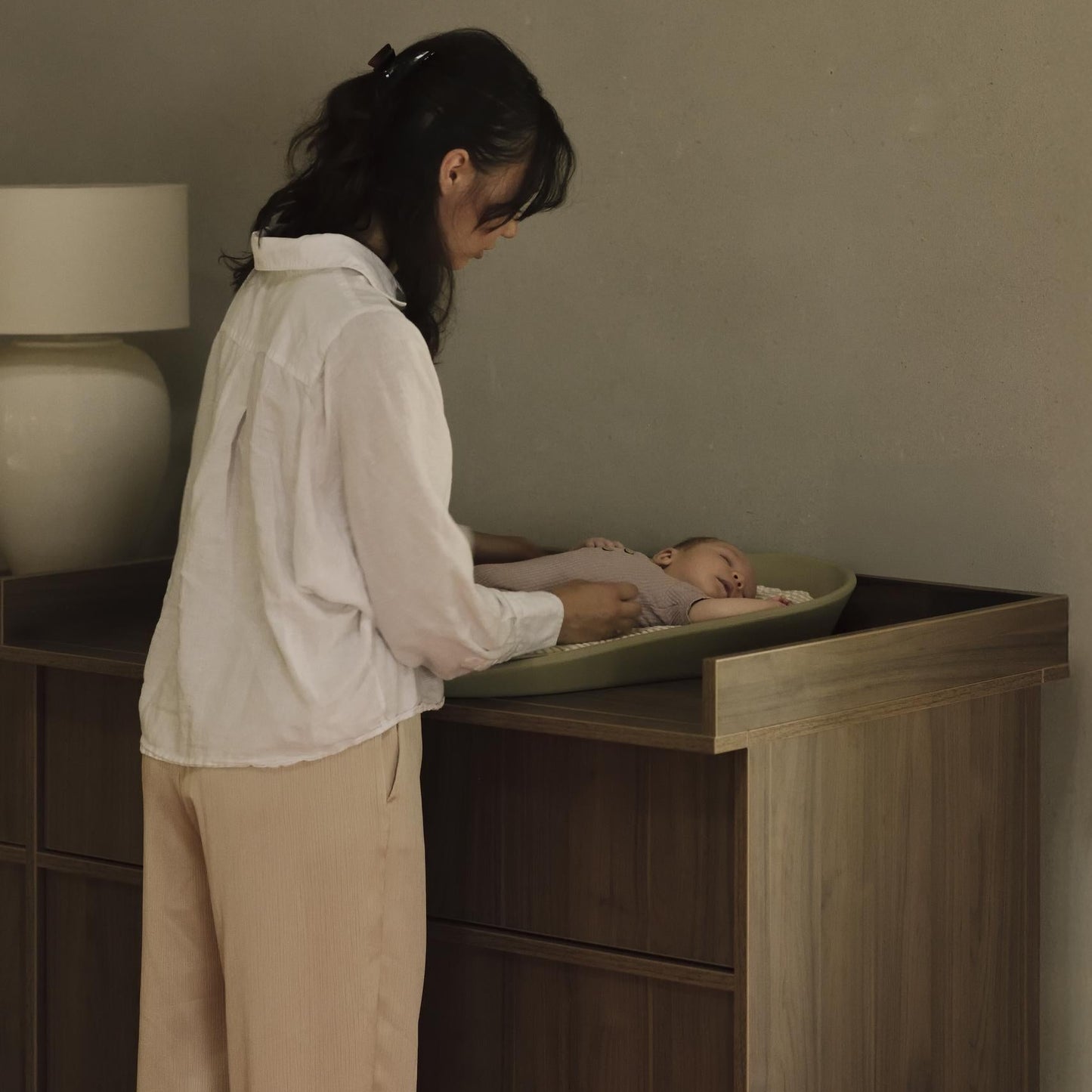 Kyo Baby Changing Unit in Walnut