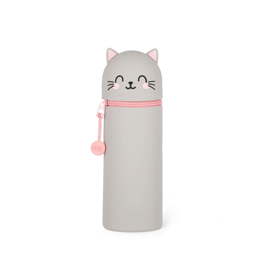 Legami 2-in-1 Silicone Pencil Case - Kitty