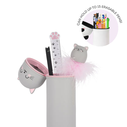 Legami 2-in-1 Silicone Pencil Case - Kitty