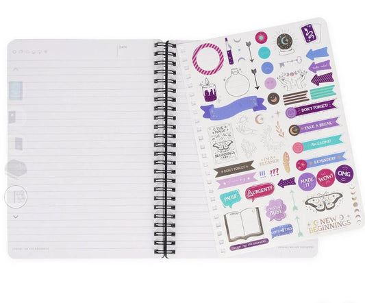 A5 The Magic of New Beginnings Notebook & Stickers