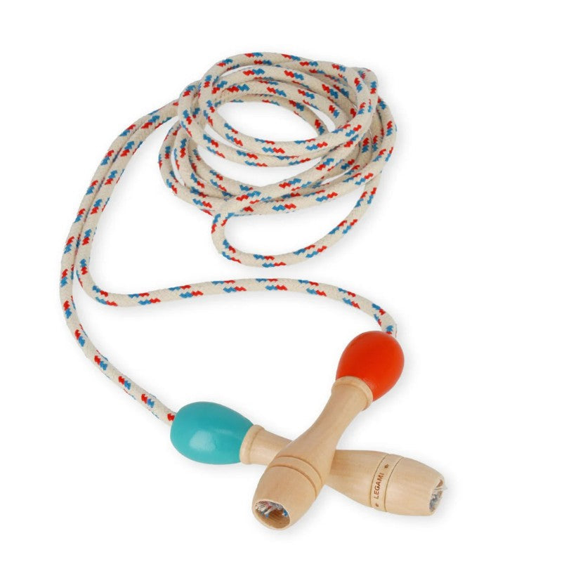 Skipping rope with colorful handles