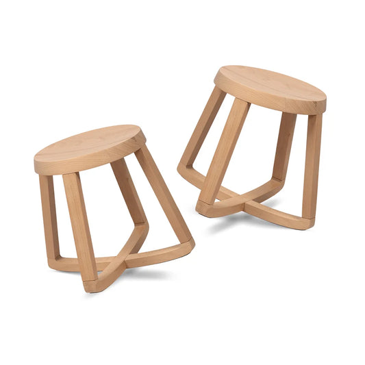 Curve Lab Monarchy Stool - Beech Wood