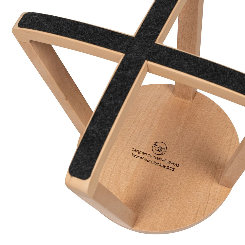 Curve Lab Monarchy Stool - Beech Wood