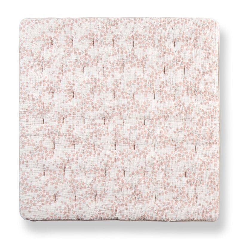 Quax Muslin Play Mat – Natural Collection -  Reverse Blossom Print