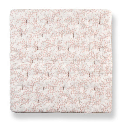 Quax Muslin Play Mat – Natural Collection -  Reverse Blossom Print