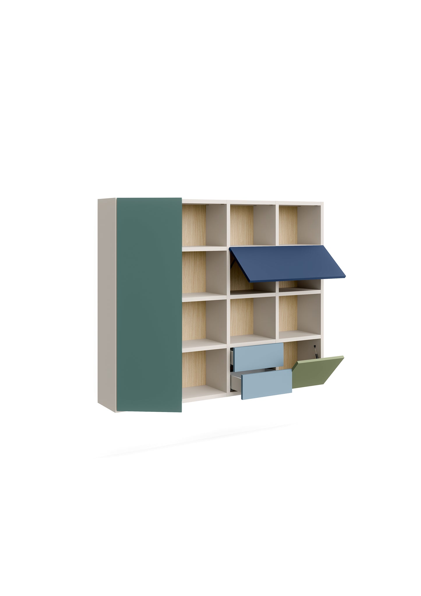 Holly Bookcase With Optional Drawers and Doors