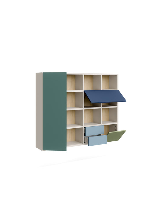 Holly Bookcase With Optional Drawers and Doors
