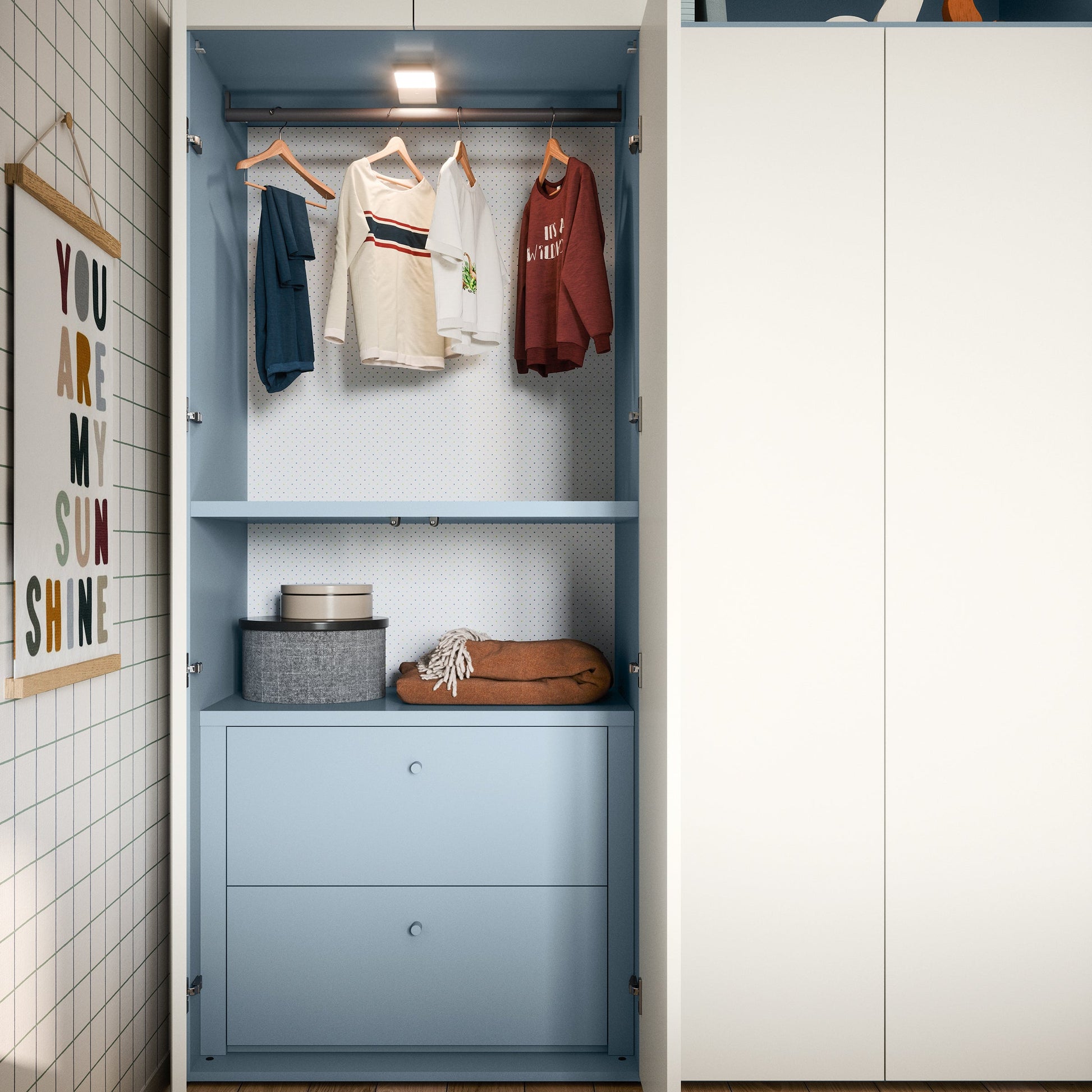 inside nidi kids wardrobe