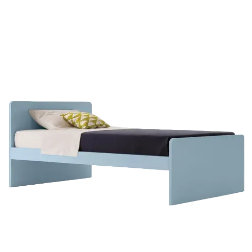 Round modern kids bed with soft edges in a choice of colours