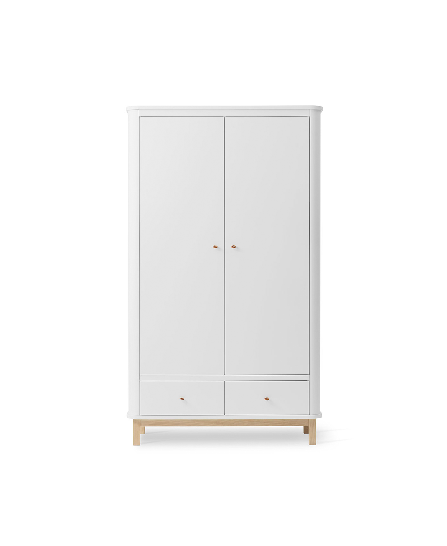 Oliver Furniture Wood Wardrobe 2 doors - White and Oak