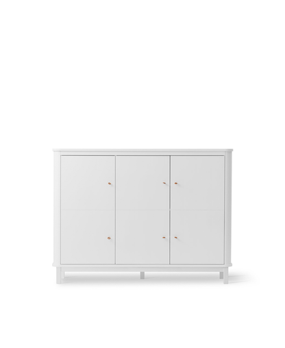 Oliver Furniture Wood Multi Cupboard 3 Doors - White