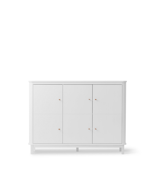 Oliver Furniture Wood Multi Cupboard 3 Doors - White