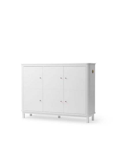 Oliver Furniture Wood Multi Cupboard 3 Doors - White