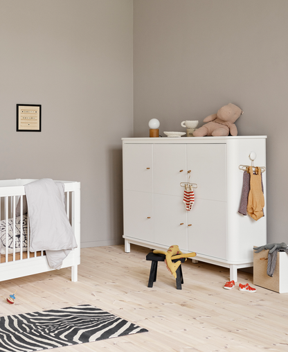 Oliver Furniture Wood Multi Cupboard 3 Doors - White