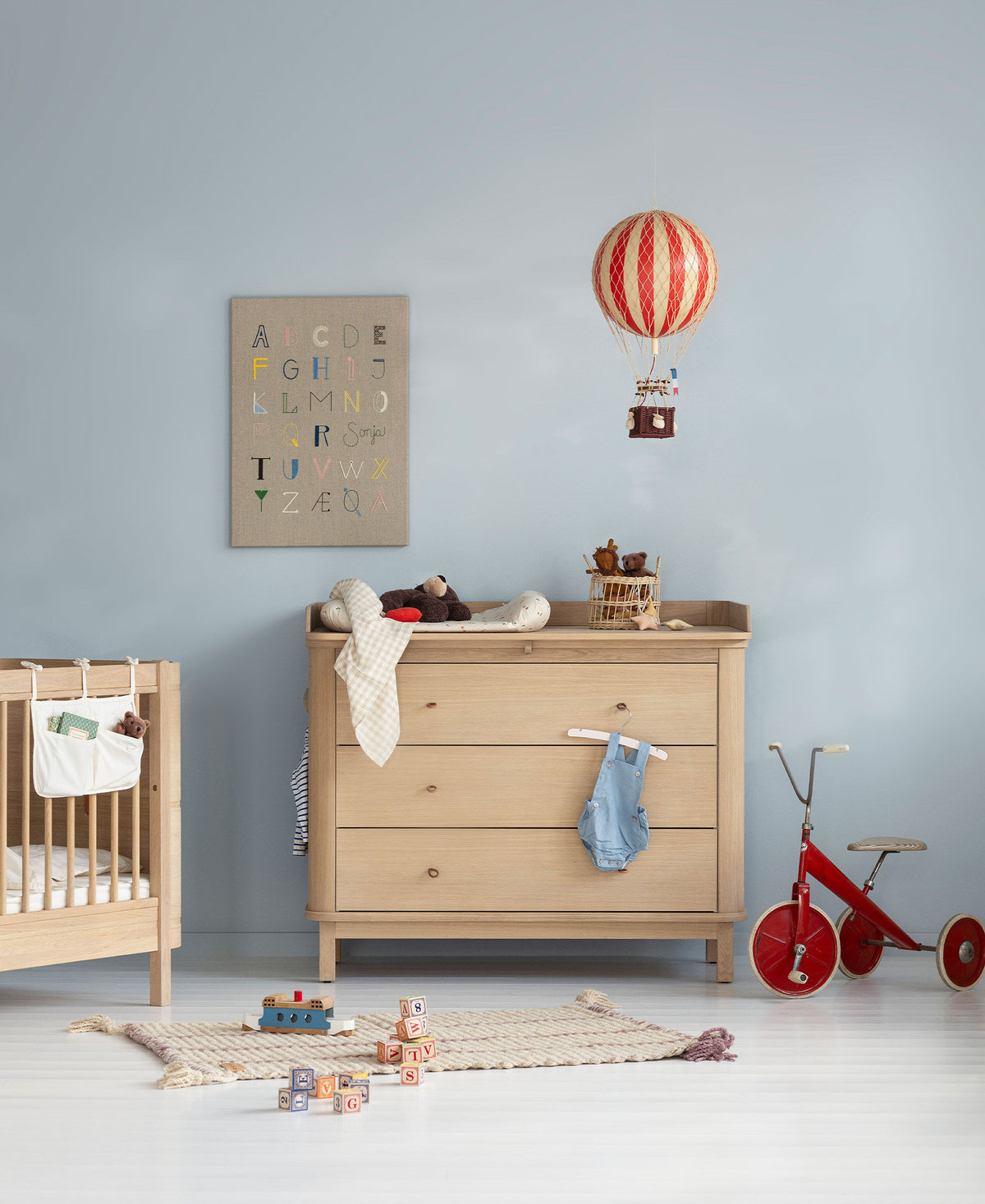 Oliver Furniture Wood Nursery Dresser 3 Drawers - Oak