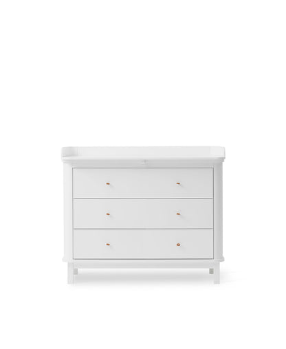 Oliver Furniture Wood Dresser - 3 Drawers - White