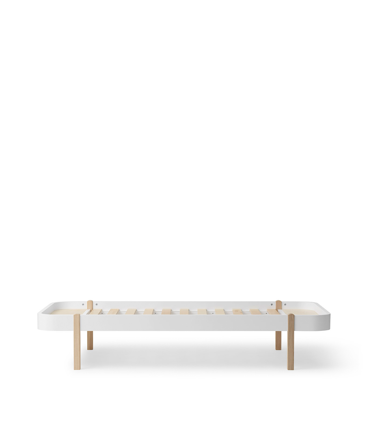 Oliver Furniture Wood Lounger Bed 120 - White and Oak