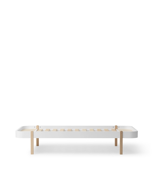 Oliver Furniture Wood Lounger Bed 120 - White and Oak