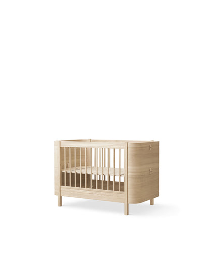 Oliver Furniture Wood Mini+ Cot Bed Excl Junior Kit - Oak