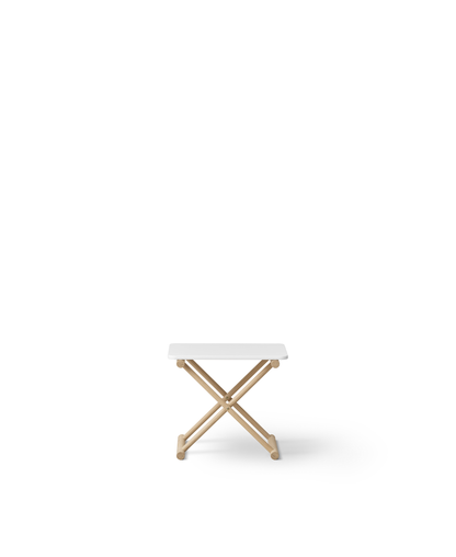 Oliver Furniture Camp Bed Table Low – White and Oak