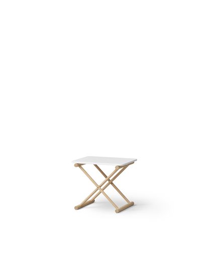 Oliver Furniture Camp Bed Table Low – White and Oak