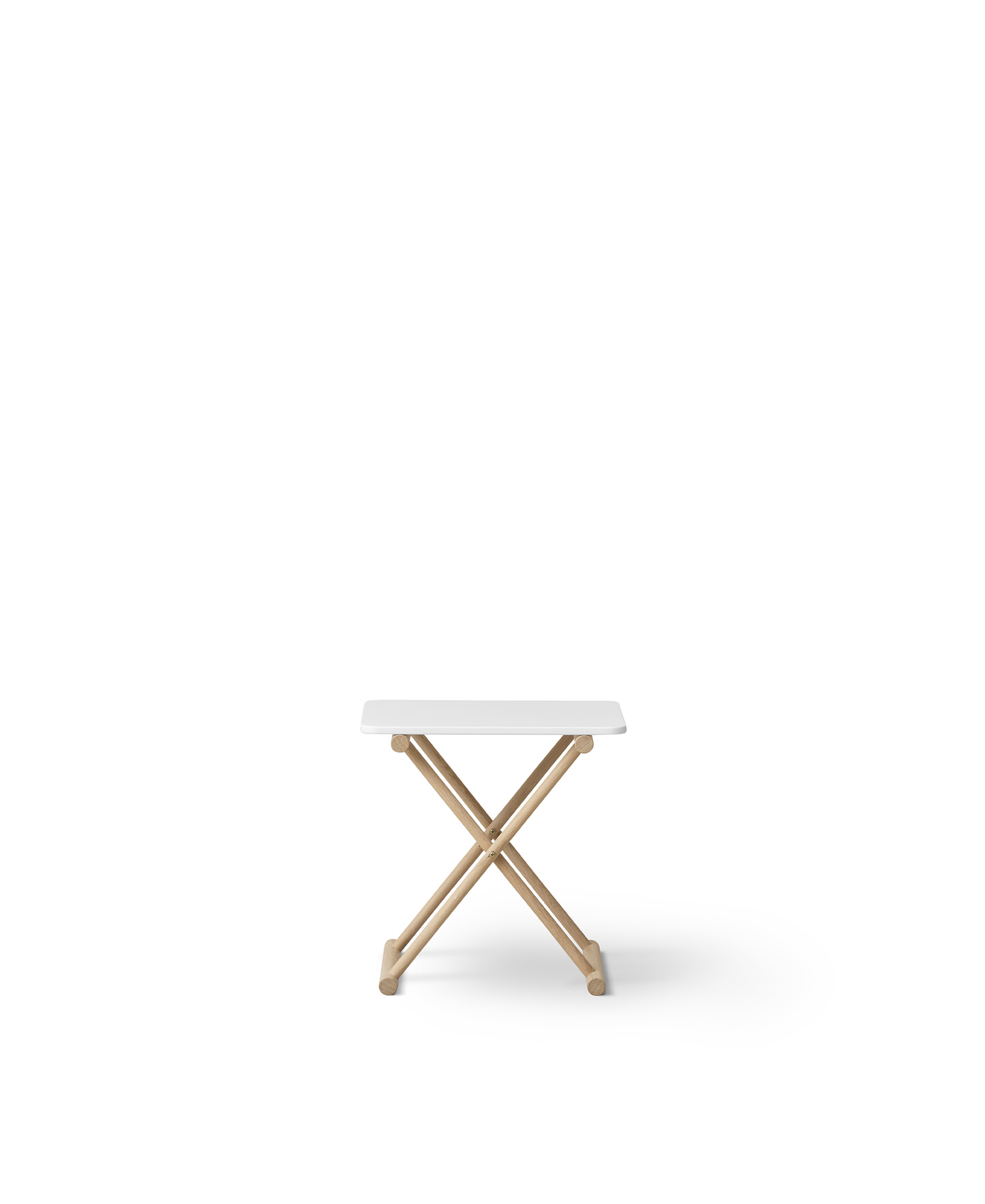 Oliver Furniture Camp Bed Table High – White and Oak