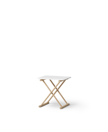 Oliver Furniture Camp Bed Table High – White and Oak